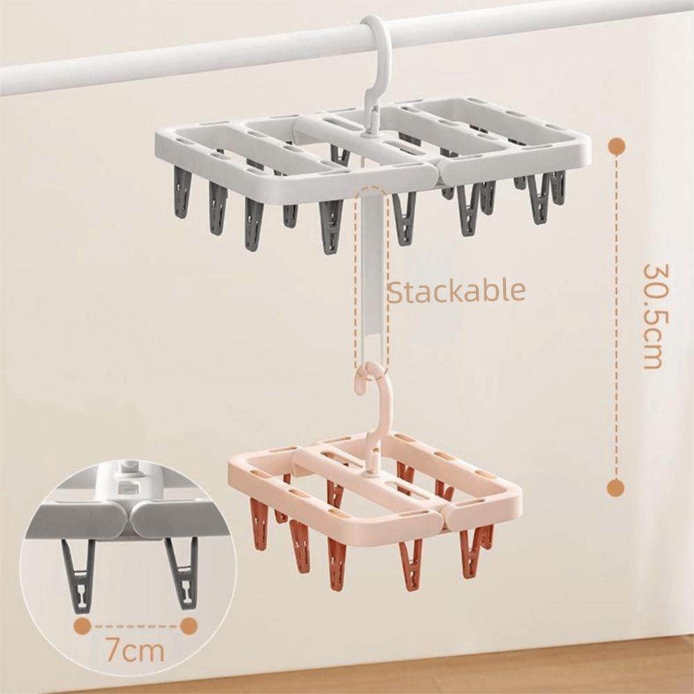 10/20 Clips Sock Drying Clip Windproof Clothes Dryer Hanger Practical Hanging Drying Rack  Socks