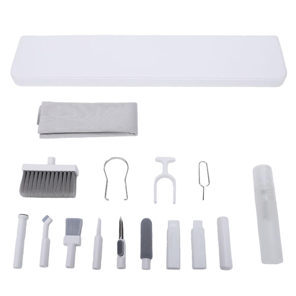 Keyboard Wrist Rest with Cleaning Kit Ergonomic Soft Sponge Keyboard Wrist Support Pad and Electronic Cleaning Kit White