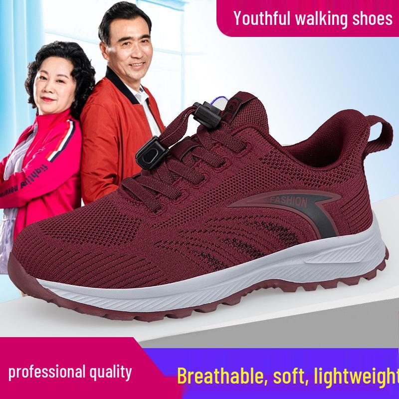 Women's Non-Slip Comfortable Walking Shoes - Soft Sole for Middle-aged & Elderly