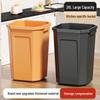 Extra Large Household Trash Bin with Lid for Kitchen, Bathroom, Hotel, or Outdoor Use