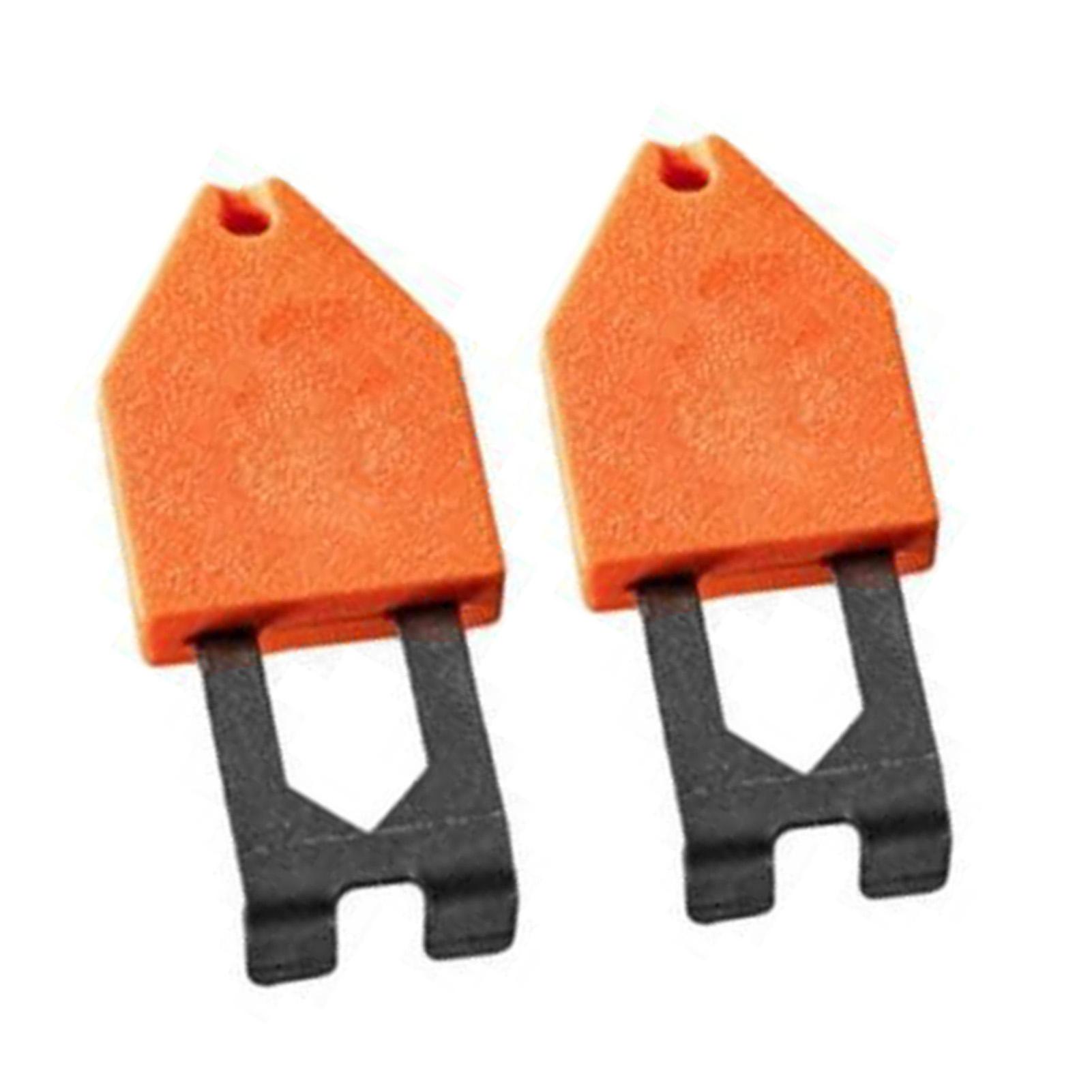 2 Pcs Woodworking Rope Anchor Hook Quick Single Handed Fixing Chalk Line End Hook