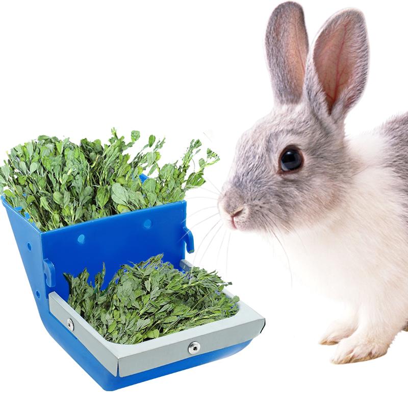 Rabbit Feeding Trough Plastic Material Food Holder For Guinea Pigs Chinchillas Small Pets Hay Dispenser For Rabbits Hamster