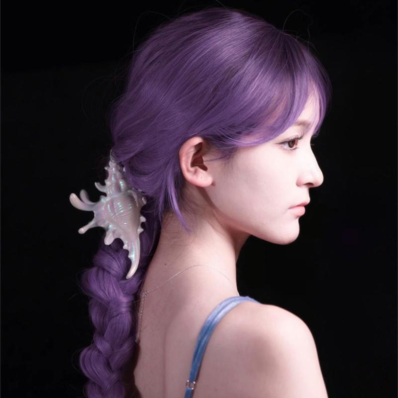 Creative Conch Hairpin Colorful Gift Hair Claw Elegant Shark Clip for Summer Beach New Headwear for Summer Beach