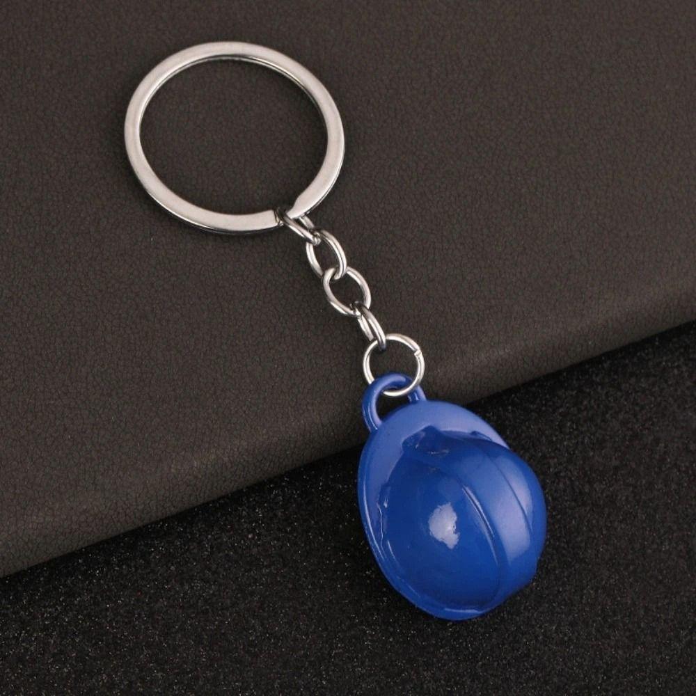 Creative Safety Helmet Keychain Ornaments Bag Hanging Best Wishes Hard Hat Pendant  Key Decor