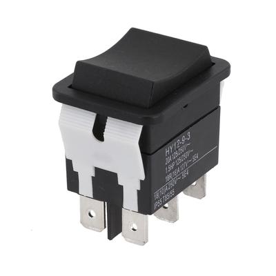 1pc HY12-9-3 On Off On Rocker Switch 125/250V 18/20A Pushbutton Switch 6Pins Momentary Switch For Residential                New