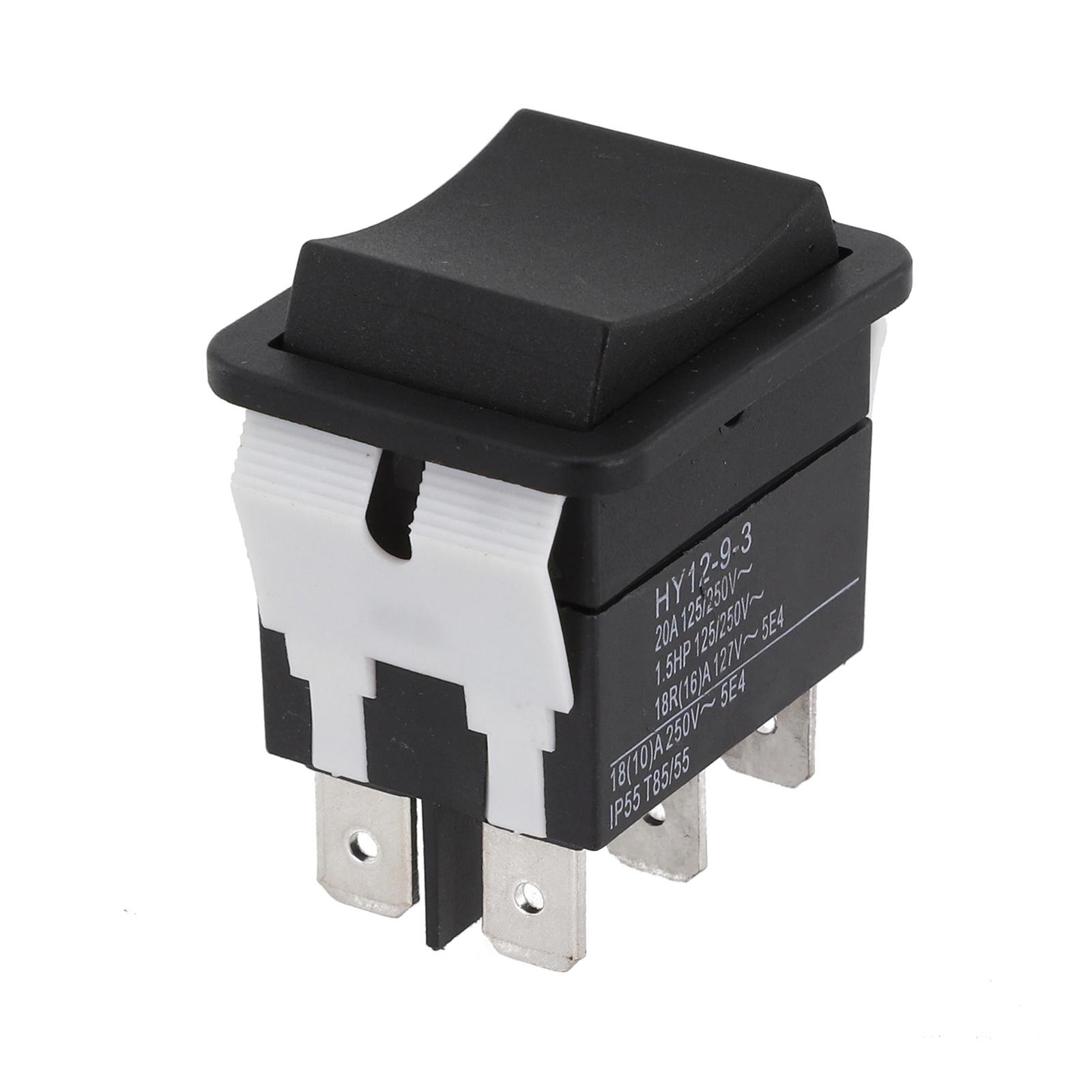 

Sleek Black Finish Momentary Action Rocker Switch Operating up to Voltage of 125/250V and Current of Up to 20A China Mainland