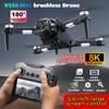 V156 Max Mini Drone 4K Professional HD Camera with Large Screen 2.4G WIFI FPV Dron Brushless Optical Flow Hover Folding Quadcopter