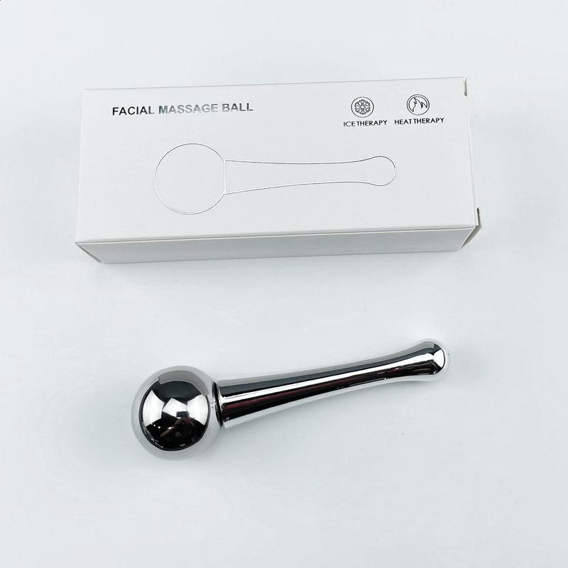 304 Stainless Steel Rotatable Ice Ball Eye Massager Handheld Cold Facial Massage Beauty Tool
