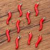 Stainless Steel Multi-Color Red Chili Pendant Charm in Two Sizes