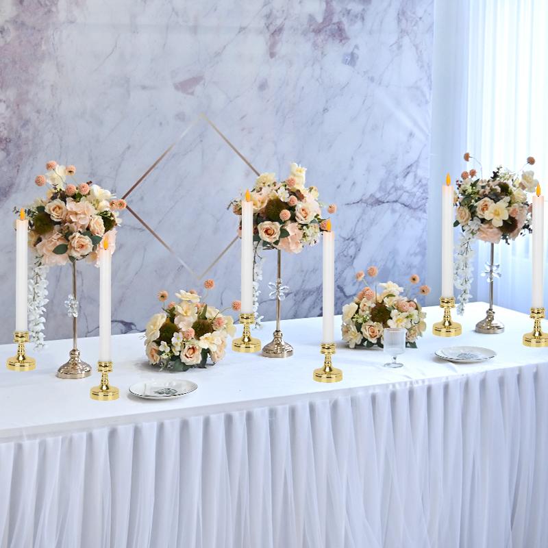 Vintage Candle Holders for Candlestick Set of 6 Rustic Taper Stick for Retro Victorian Antique Dinner Table Christmas Wedding