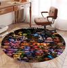 Five Nights at Freddy's Pattern Round Rug, Indoor/Outdoor Mat, for Picnic, Gameroom, Bedroom, Office, Living Room, Home Decor Carpet, Birthday Gift