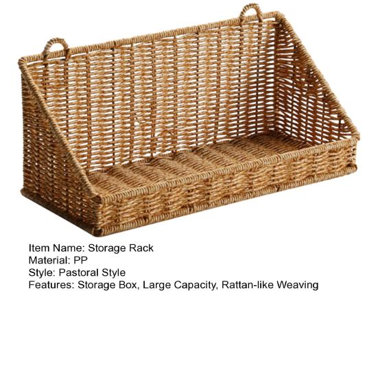 Étagère de rangement avec crochets Panier mural Grand design ventilé Panier compact pour cuisine salle de bain