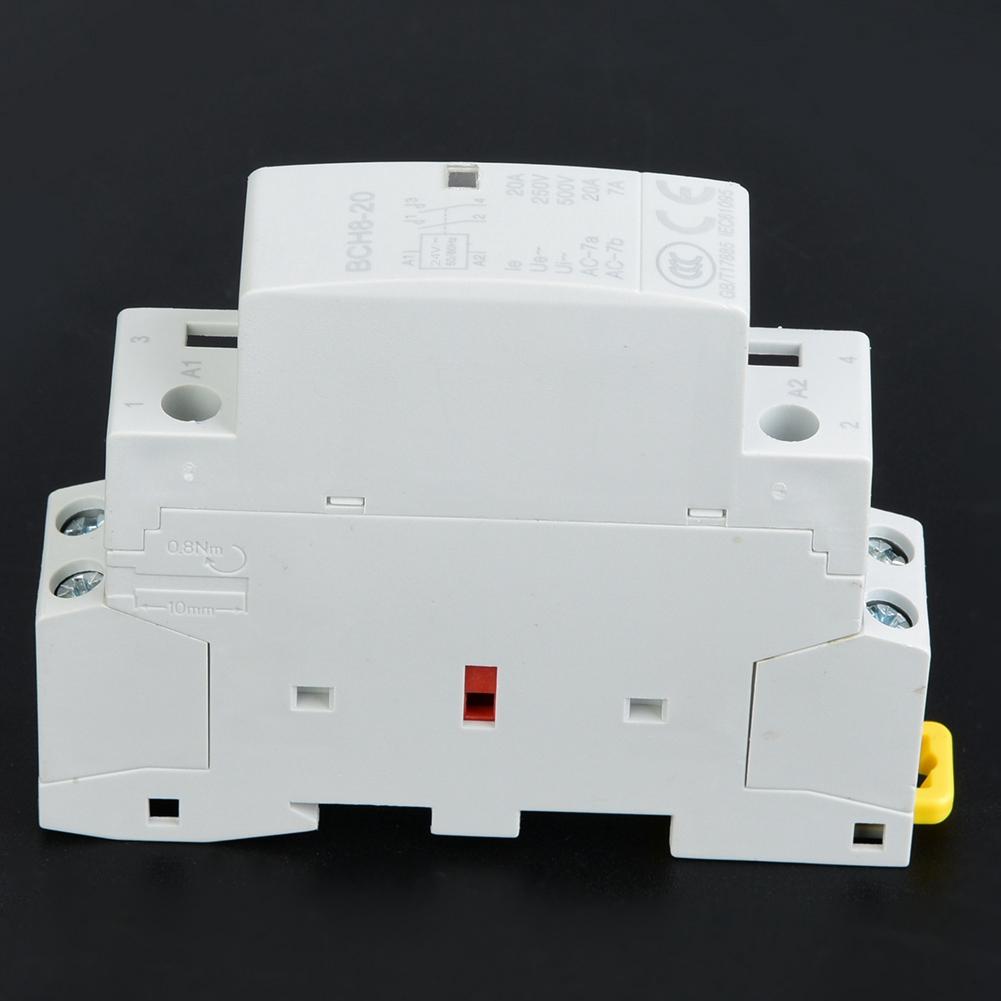24v 2p 2no 20a 220v230v 5060hz Household Ac Contactor Din Rail Mount