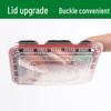 Zhenyu Disposable 5-Compartment Plastic Lunch Box with Lid, 50-Set Pack