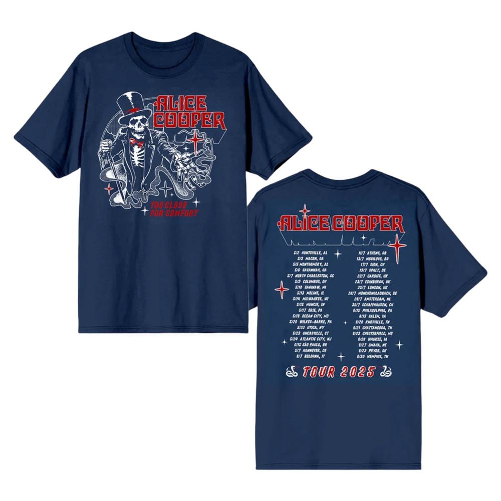 

Alice Cooper 2025 Tour T-Shirt Unisex Heavy Cotton All Size Reprint Unisex T-Shirt XL