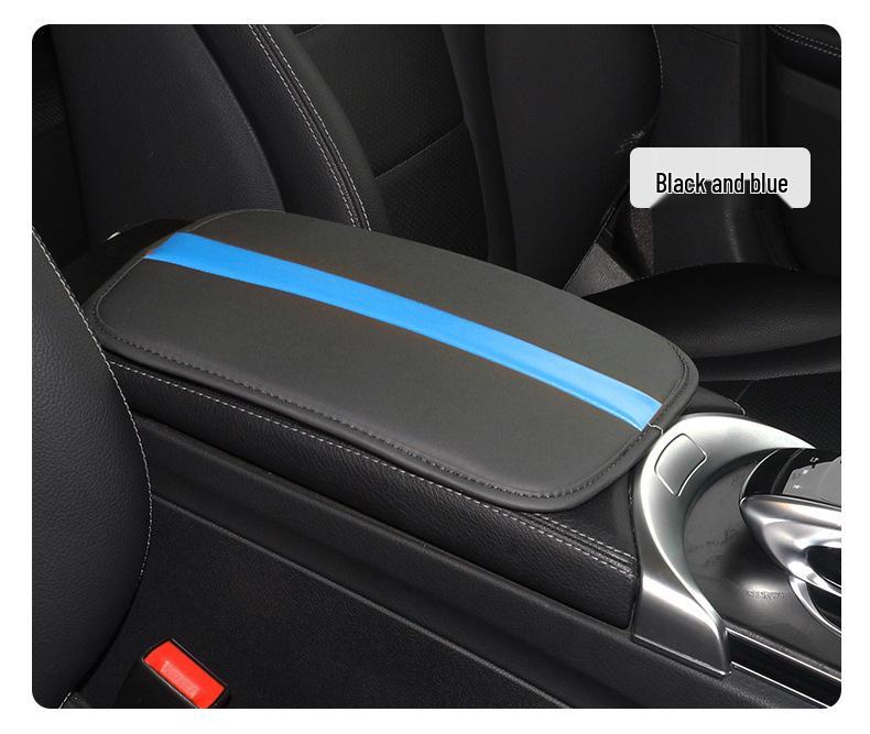 Universal Non-Slip Black Car Armrest Pad - Wear-Resistant Interior Accessory