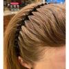 Wellenförmige Haarbänder Plastik Dünn Nicht Rutschend Flexibel Haarbänder Einfache Reifen Haar Accessoire