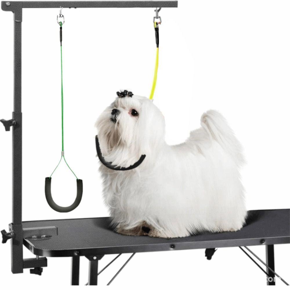 Adjustable Cat Grooming Loop Strong Steel Wire Pet Bathing Fixed Leash  Pet Haircut