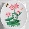 Adesivi per WC Adesivi a Fiori Adesivi Autoadesivi per Bagno Pittura Adesivi Impermeabili Copriwater Pareti del Bagno Adesivi a Fiori