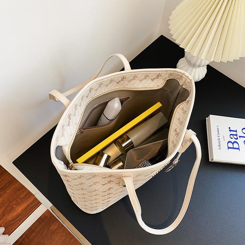 Damen Große Kapazität Sommer Einfache Schultertasche für Schule und Pendeln Tragetasche