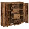 Sideboard with Drawers Rustic Wood Look 100.5 x 35 x 98.5 cm