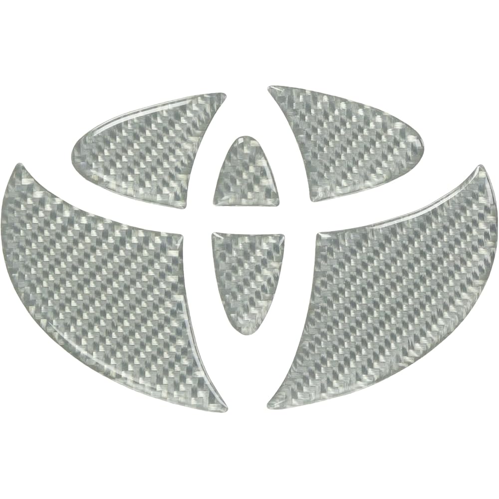 Hasepro Magical Carbon NEO Rear Emblem Silver for Toyota Vitz Estima NET1S