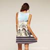 Europe Station Europe and the United States New Digital Printing Crew Neck Hot-selling Dress