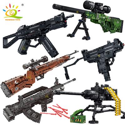 98K AK47 Assault Rifle Model Building Blocks Military Army Weapon Pistol Building Block Imitation Gun Brick Toy for Kid