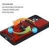 Coque de Protection - BOOLING - pour Samsung Galaxy A53 5G - Rouge - Rigide - Support Anneau - 2 Verres Trempés