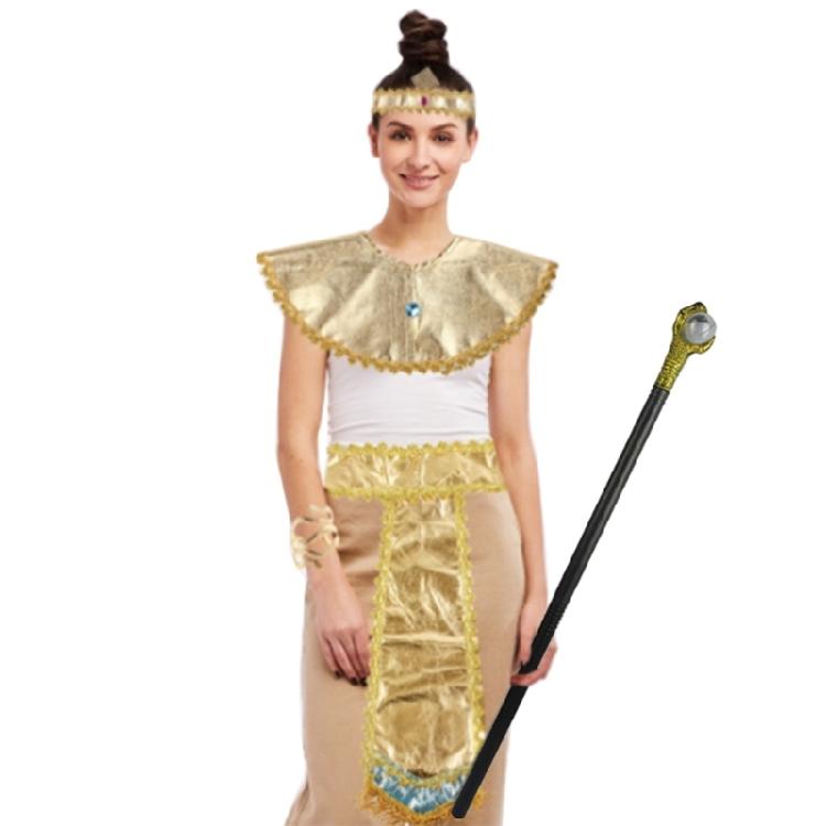 Pharaoh Scepter Egyptian Style Staff Cosplay Halloween Costume Prop Women Men