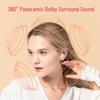 Portable Semi-In-Ear Noise-Canceling Bluetooth Headset with Stereo HD Calls for Sports