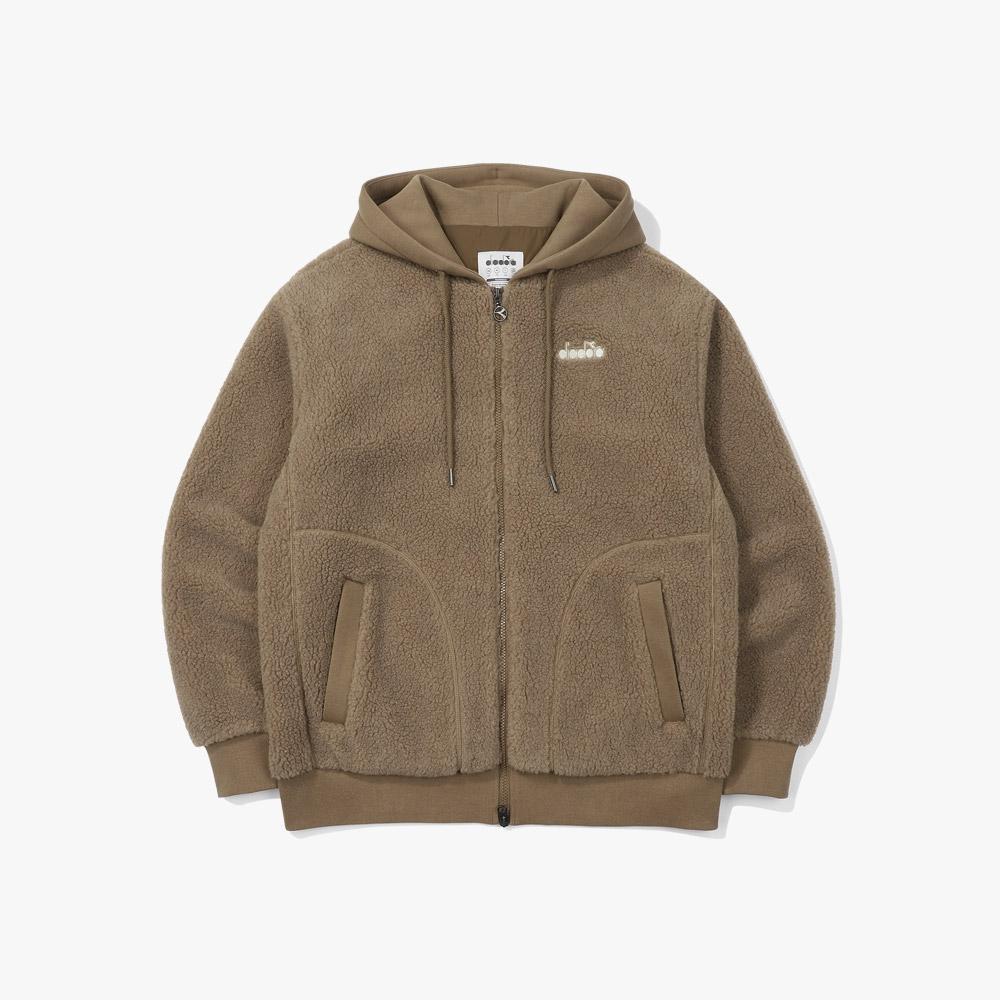 Diadora Comfy Fleece Zip-Up Brown