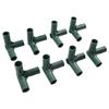 Heavy Duty Greenhouse Frame Connectors 8pcs for 19mm Pipe Diameter Plastic Joint Brackets Suitable for Plant Support Frames
