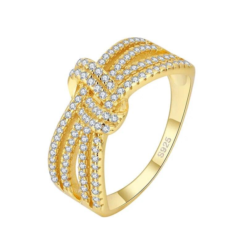 

Изысканное женское парное кольцо из 18-каратного золота с ажурными изгибами, ювелирные изделия из стерлингового серебра на день святого Валентина, кольца из стерлингового серебра для женщин 8