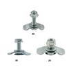 12pcs 20/30/40mm L Track Stud Fitting Bolt Down Anchors Points For Truck Bed Modification Automotive Tie Down Hardware