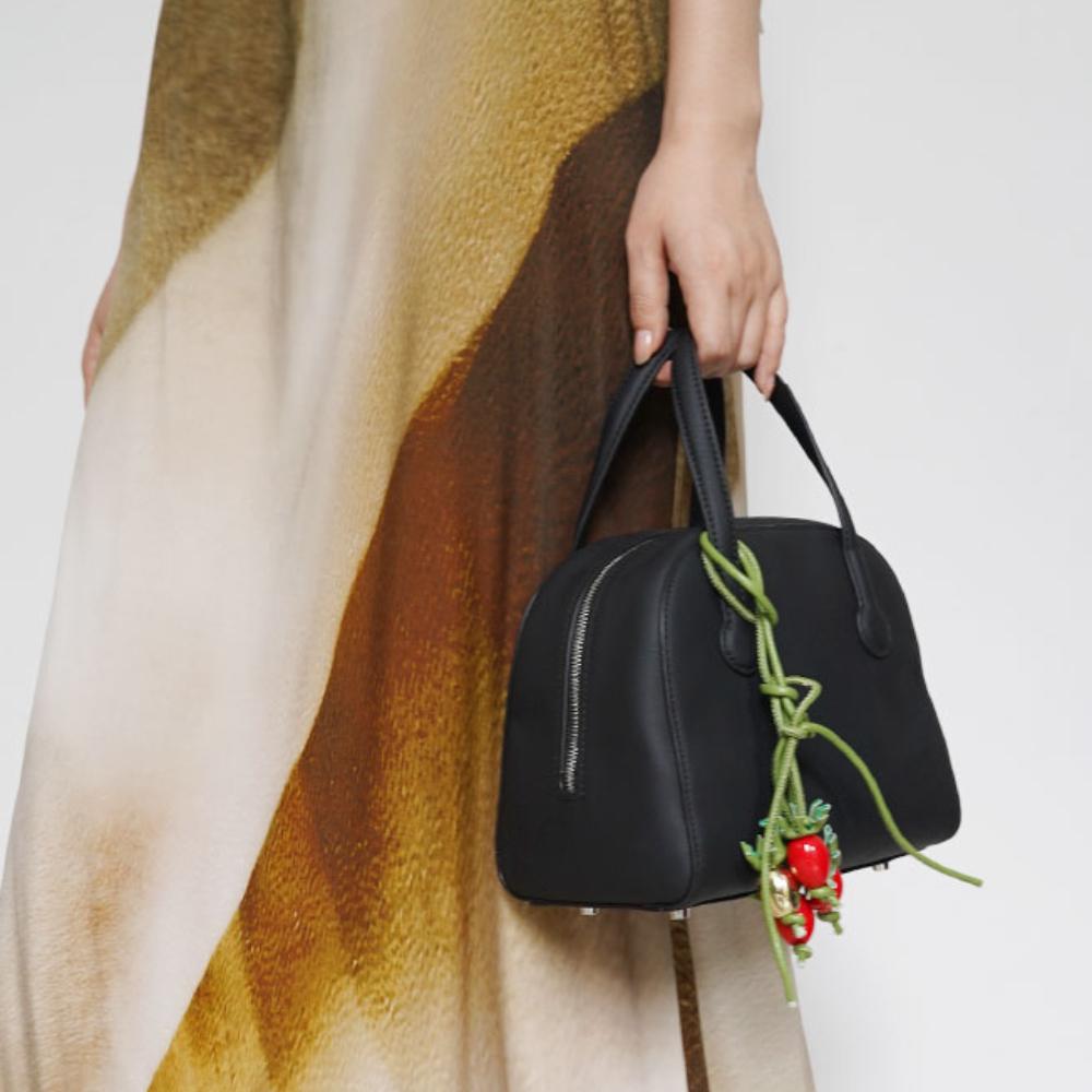 Taschenanhänger Exquisite Tomaten-Kordel Anhänger Damen All-Match Niedlicher Rucksackanhänger Luxuriöses Design Tasche Zubehör