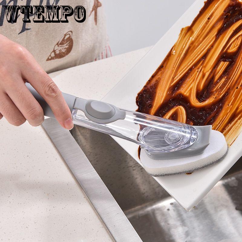 Brand Dishwashing Scrubber Bowl Cleaning Brush Scouring Pad Pot Pan Wash Kitchen Cleaner