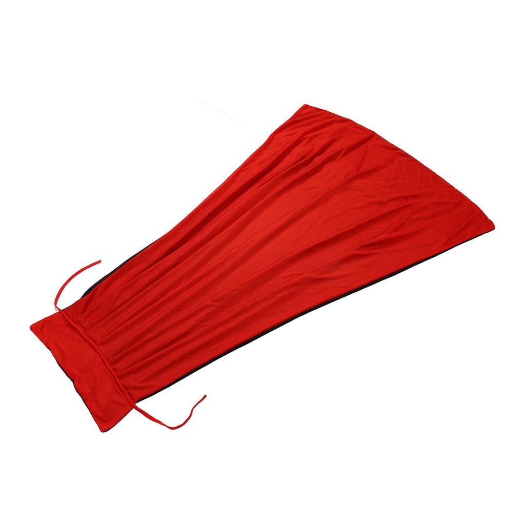 Halloween Vampire Cloak Reversible Red and Black Vampire Cape Soft Knitted Fabric Vampire Costume with Half Face Mask