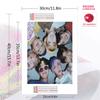 BTS Pattern  3pcs 100% Round Full Drill 5D DIY Diamond Painting Embroidery Cross Stitch Rhinestone Décor