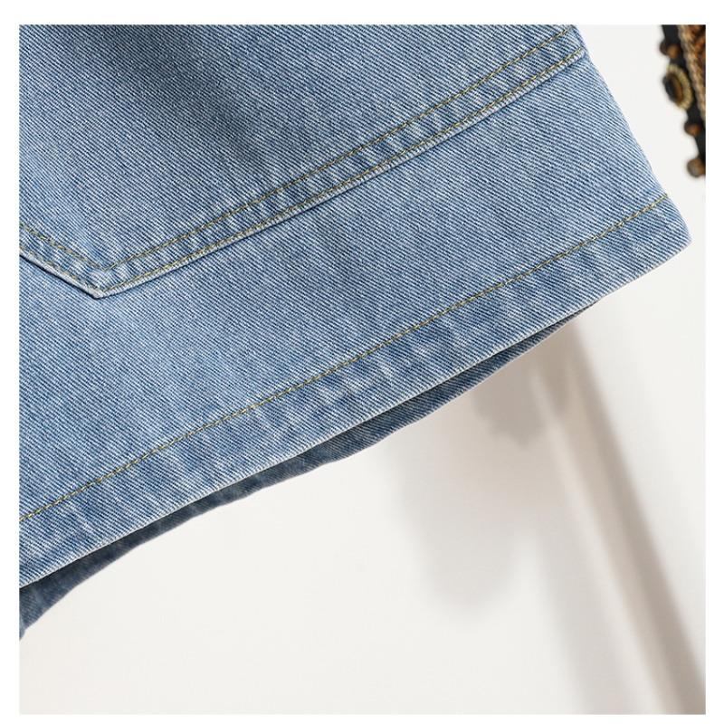 DIMANAF 2026 Summer New Plus Size Women High Waist Elastic Wide Leg Denim Shorts Pants Cotton Casual Lady Bottoms
