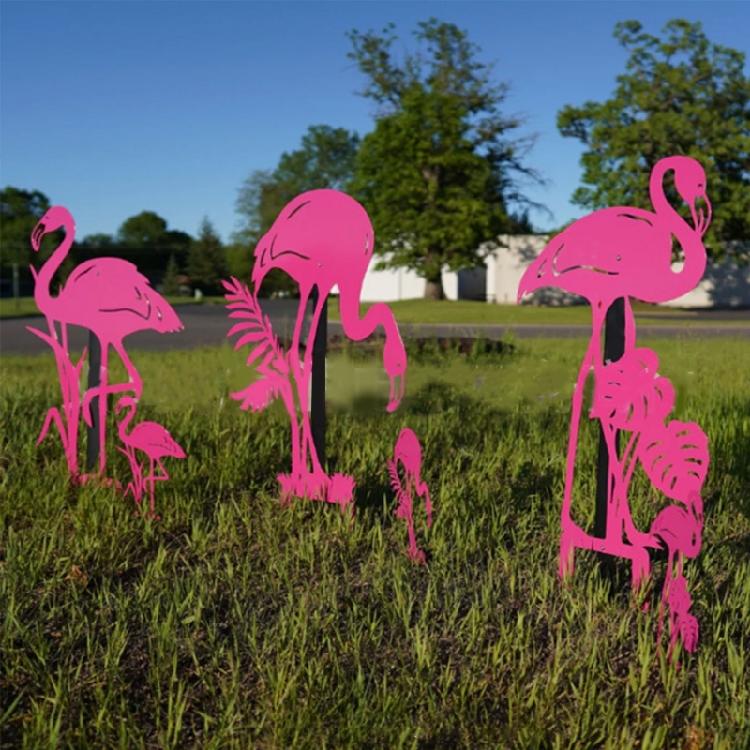 Garden Flamingo Pink Yard Lawn Statue Party Ornaments Art Decor Outdoor Decor