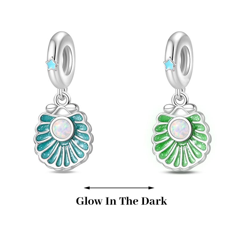 925 Silver Plated Fireflies Butterfly Stars Luminous Charms Beads Fit 3mm 925 Original Bracelets DIY Jewelry Gift