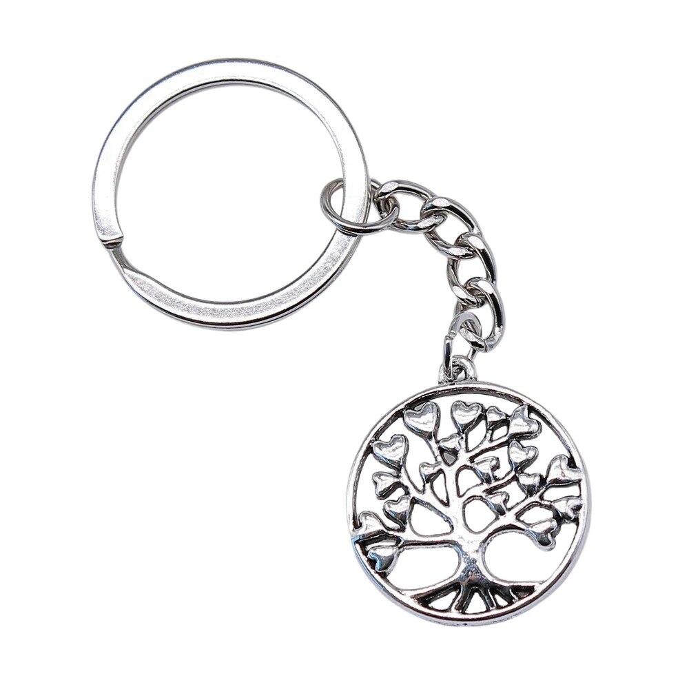 Tree Of Life Klíčenky Ozdoby Předměty Výroba šperků Velikost prstenu 28 mm