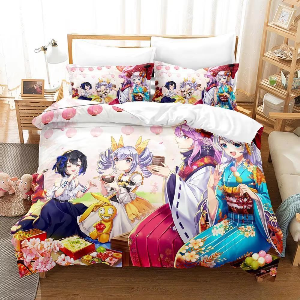 

Новая игра Honkai Impact 3rd Bedding Sets Duvet Cover Set With Pillowcase Twin Full Queen King Bedwears Постельное белье Домашний текстиль EU Twin 135x200cm