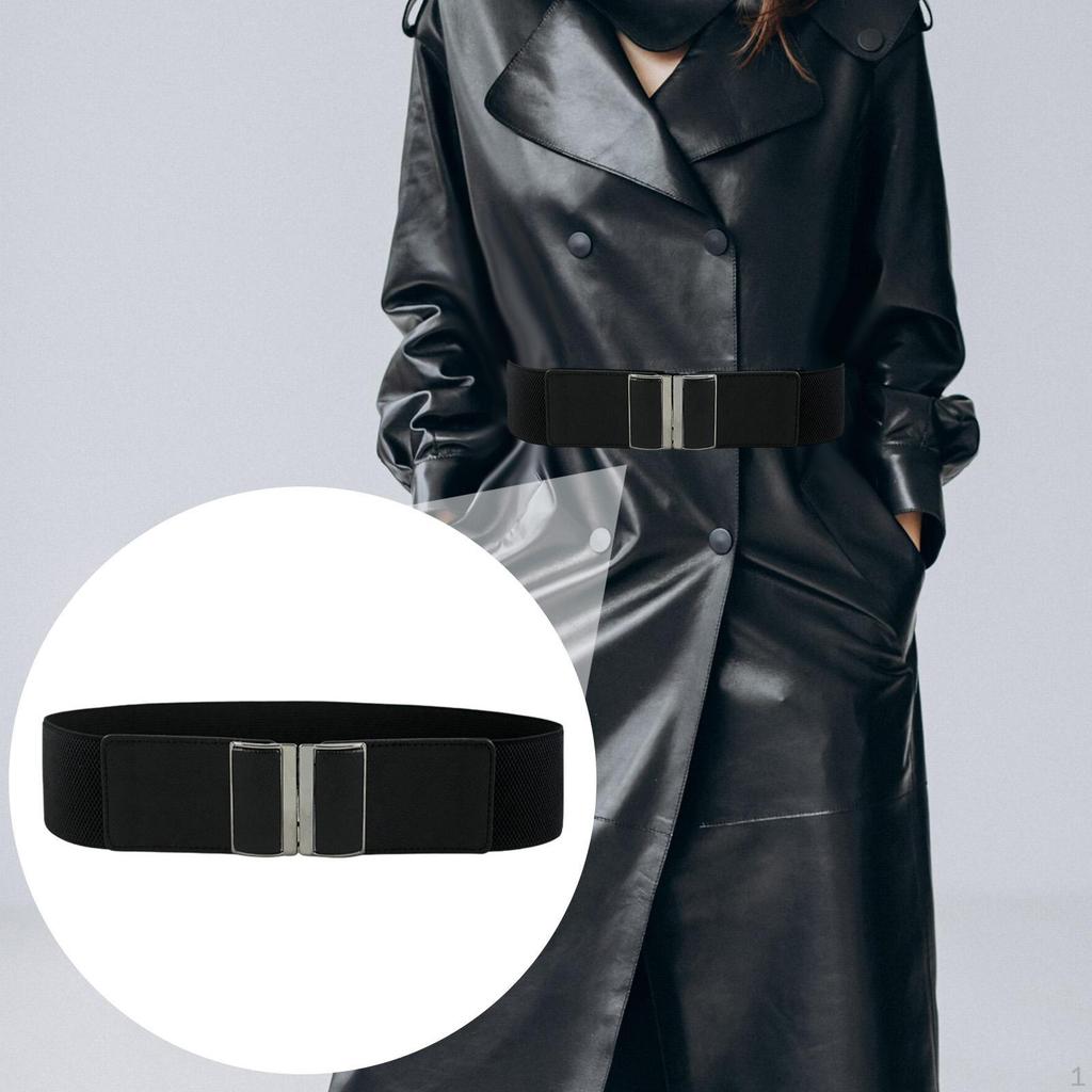 Women Wide Elastic Waist Belt Chunky for Jeans Weddings Dating Shirts Pants