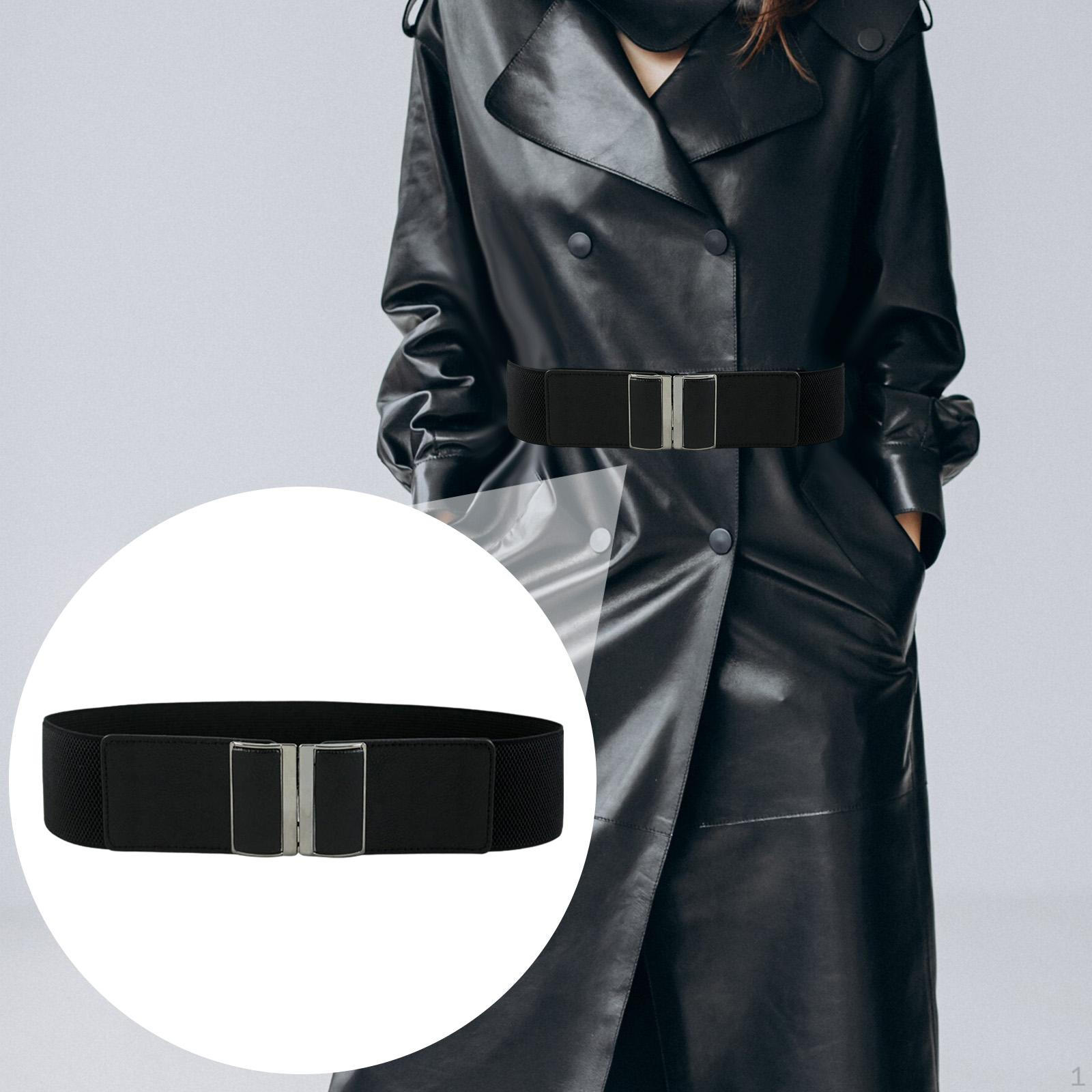 

Женский широкий эластичный пояс, массивный, для джинсов, свадеб, свиданий, рубашек, брюк Black 75cm