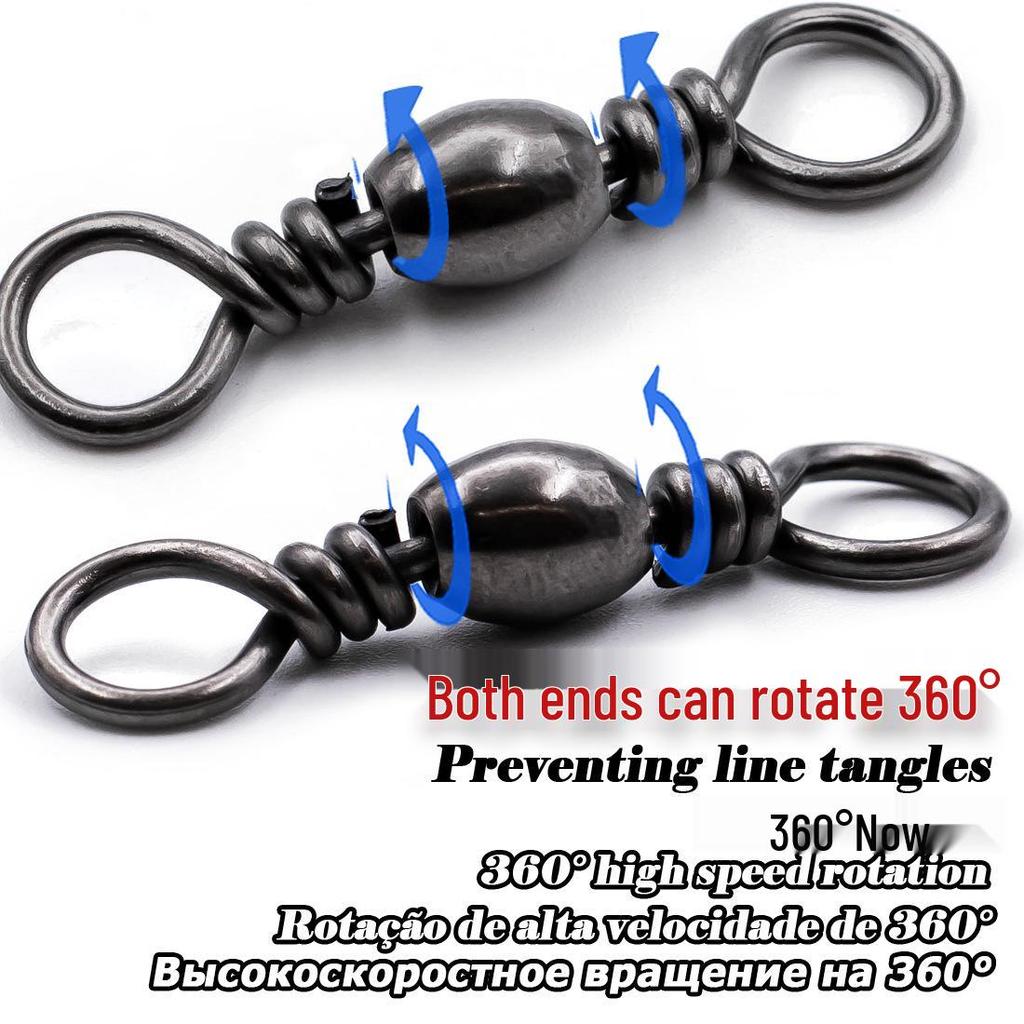 High-Speed Barrel Swivel Figure Eight Ring Connector for Outdoor Fishing Tackle Supplies