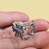Exaggerated Scorpion Ring Men's Punk Hip-hop Retro Old Open Index Finger Ring