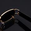 1pc Trendy Vintage Punk Rectangle Metal Frame UV400 Sunglasses Square Sun Shade Eyewear for Women Men Beach Vacation Eyeglasses