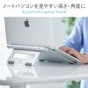 Aluminum flat-type laptop stand PDA-STN34S